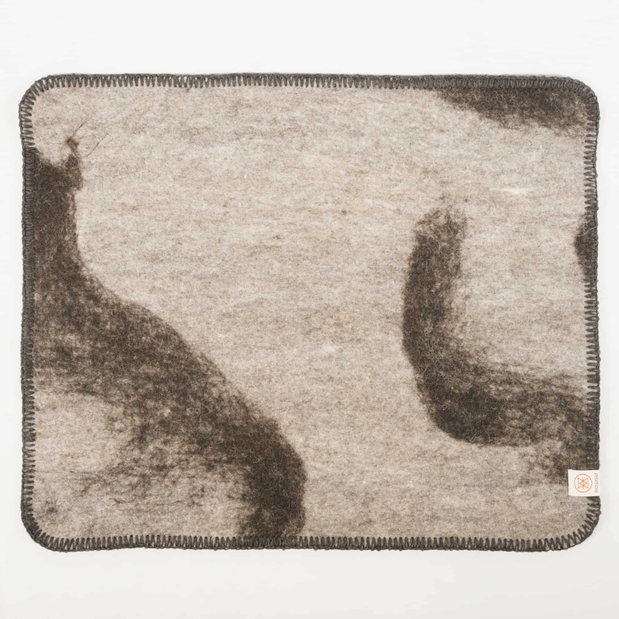 Plush Sauna Mat: Slate